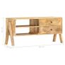 TV Cabinet 97x35x47 cm Solid Mango Wood Image 7