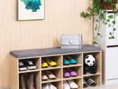 Shoe Storage Bench with Cushion Seat