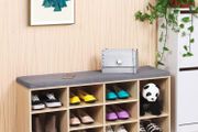 Shoe Storage Bench with Cushion Seat