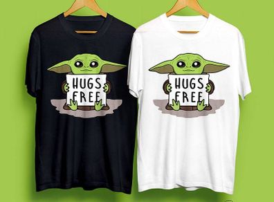 Hugs Free Baby Yoda t-shirt for adults and kids