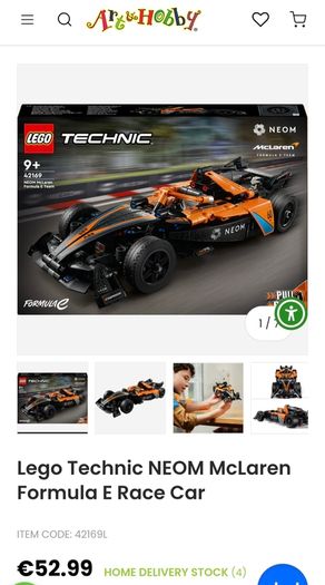 Lego Technic NEOM McLaren Formula E Team (42169) Brand new, never opened, sealed box