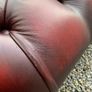 Vintage Oxblood Leather Chesterfield Corner Sofa. Image 9