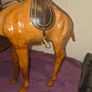 1960's Leather Wrapped Camel Statue Image 9