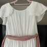 White dress with light pink belt age 11 (bought from Mango summer 2025) Image 7