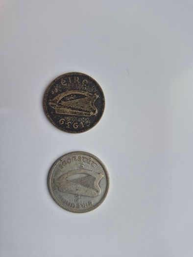 3 Irish silver coins