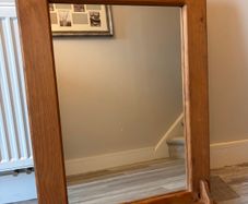 Mirror, wooden frame