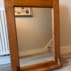 Mirror, wooden frame