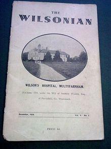 The Wilsonian Multyfarnham Westmeath Wilson's Hospital 1939