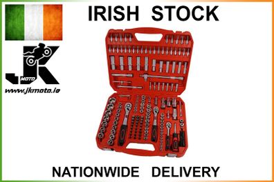 Socket Set - 171 Piece - 1/4 - 3/8 - 1/2 Inch Drive + Accessories