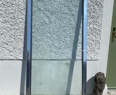 Chrome shower door