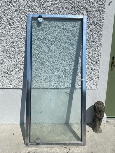 Chrome shower door