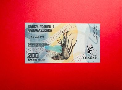 Madagascar.  200  ARIARY  2017   PICK  98  ( Uncirculated )