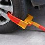 New Heavy Duty Security Wheel Clamp 2 Key Anti-Theft Lock Car Trailer Caravan Image 2