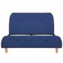 Bed Frame Blue Fabric 120x190 cm Image 3