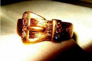 Vintage Hallmarked Diamond Buckle Ring