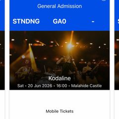 Kodaline tickets