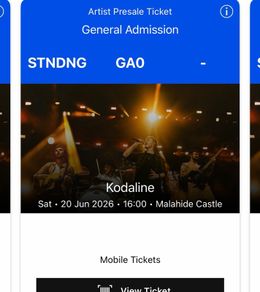 Kodaline tickets