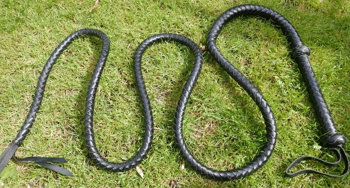 100" Plaits Genuine Top Grain Leather Heavy Duty Bullwhip Professional BULLWHIP Cracking Farm Gift , Fetish Toy