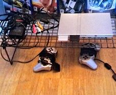 Play Station 2 with games