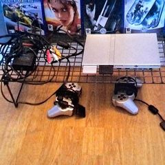 Play Station 2 with games