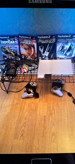 Play Station 2 with games