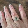 Green Amethyst ring - size 7 Image 6