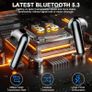 Wireless Earbuds, Bluetooth 5.3 Headphones 2023 Wireless Headphones in Ear with ENC Mic, Bluetooth Earphones Noise Cancelling Ear buds with 50H Hifi Stereo Image 5