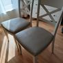 2 x Dining chairs EZ Living dining chairs Bentley Designs Montreux leather seat Image 2