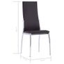 Dining Chairs 6 pcs Brown Faux Leather Image 8