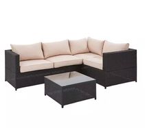 Outdoor corner sofa rattan style