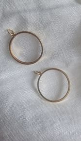 Two 9ct gold pendant blanks