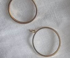 Two 9ct gold pendant / coin mounts