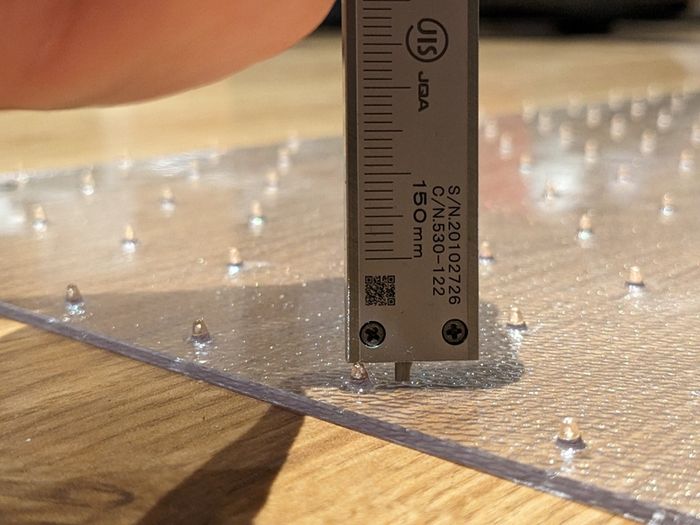 Marvelux transparent PVC chair mat for carpets (Made in UK)