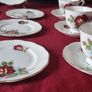 20 Piece Queen Anne Opera Pattern Bone China Gold Gilt Tea Set For 6 Person Setting Made In England Image 8
