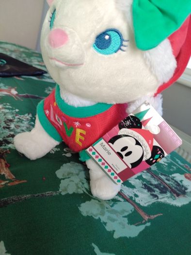 Shop Disney Marie Aristocats Christmas Festive Holiday Soft Toy Plush