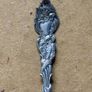 Antique detailed Repousse silver-plated jam spoon Image 4
