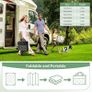 Outdoor Rug Garden Rugs Waterproof Reversible Recycled Outdoor Carpet Washable UV Resistant Modern Area Rugs for Patios, Picnic, Backyard, 240 by  300cm, Black & Grey Image 4