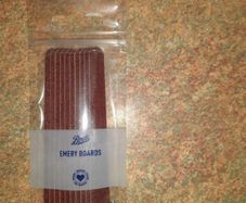 packet of emery nail sanding boards