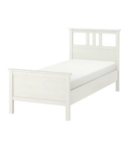 single bed frame and mattress
