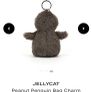 New JELLYCAT Amuseables Peanut Penguin Bag Charm Image 8