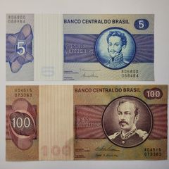 Brazil Cruzeiros 1970-1974 2 Notes Unc