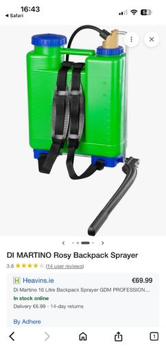 knapsack sprayer 22L dimartino rosy
