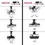 Projector Bracket Mount on Ceiling or Wall for Projection | 10kg Capacity | Universal | Heavy Duty | Fittings Included | Rotate 360 Image 2