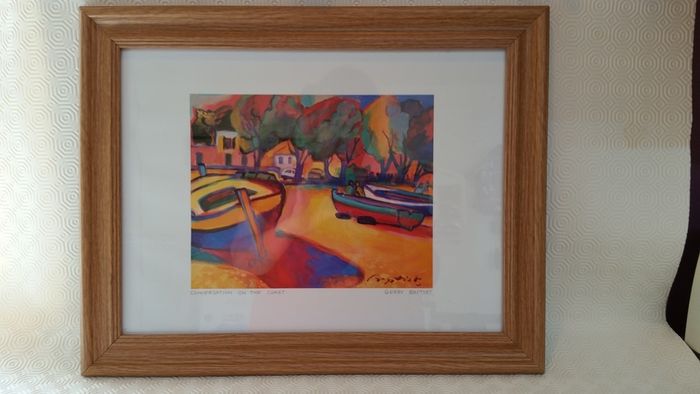 Framed & signed print by Gerry Baptist