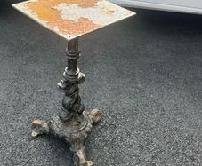Cast iron table stand