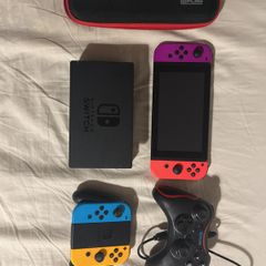 Nintendo switch unpatched/modable+accesories