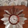 Vintage Starburst Waterford Crystal Mantel Clock Image 2