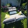 Modern Aluminum Garden Lounge Set -  Excellent Condition (4-Piece) Image 2
