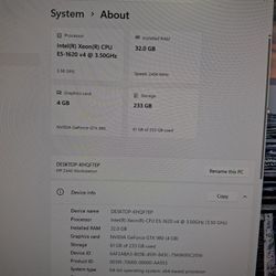 HP Z440 Workstation | Intel Xeon E5-1620 v4 | 32GB RAM Desktop