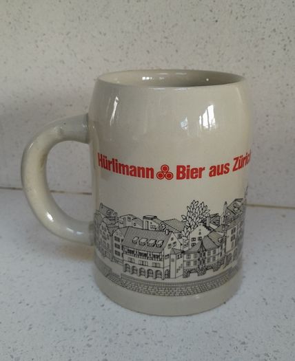 Hurlimann Bier/Beer 0.4L Stein/Tankard